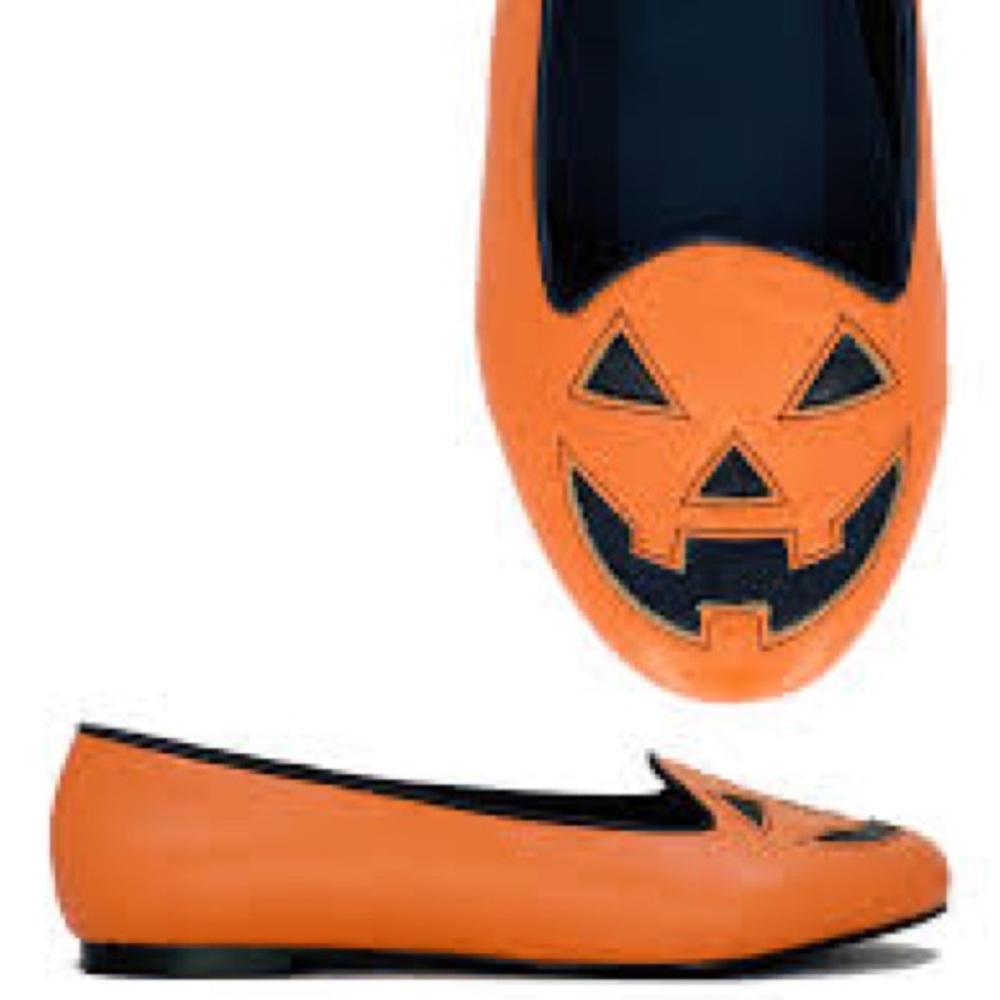 NWT Strangecvlt Pumpkin Halloween Shoes Flats